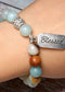 Boho Bracelet, Green Amazonite Blessed